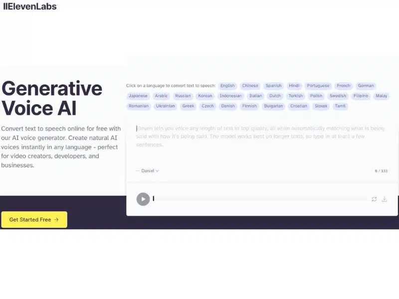 ElevenLabs, una de las herramientas IA para crear voces