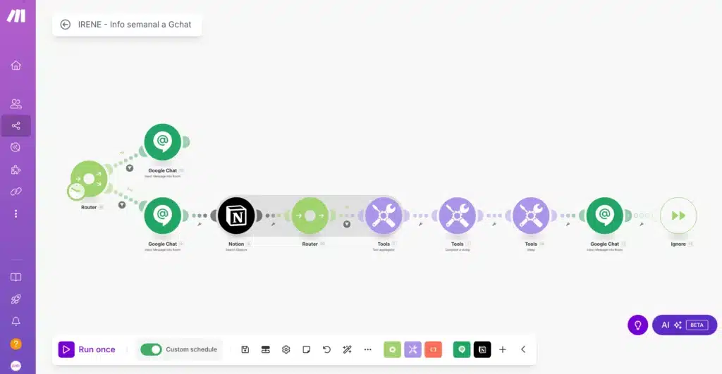 Make, una de las herramientas IA para marketing