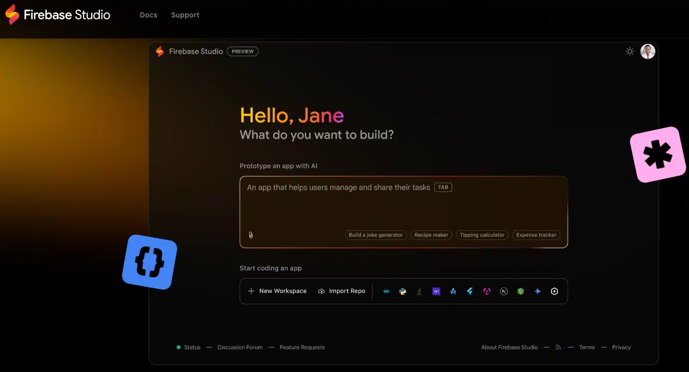 Firebase Studio, una de las mejores herramientas IA para crear apps